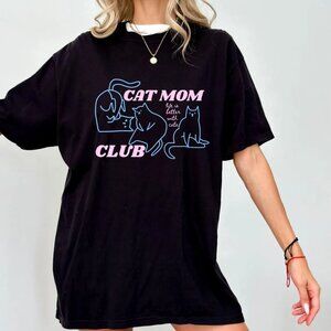 Funny Cat Mom Graphic Tee, Pet Lover Gift, Cat Lover Shirt